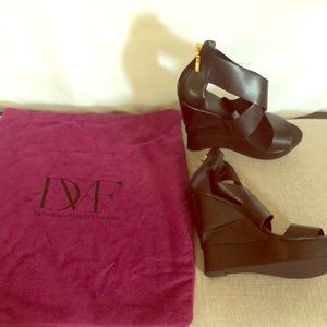 DVF Platform Wedge Sandals